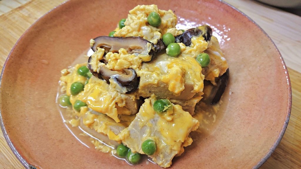 タンパク質豊富 低脂質 ダイエットの味方 高野豆腐の卵とじ 板前キッチン